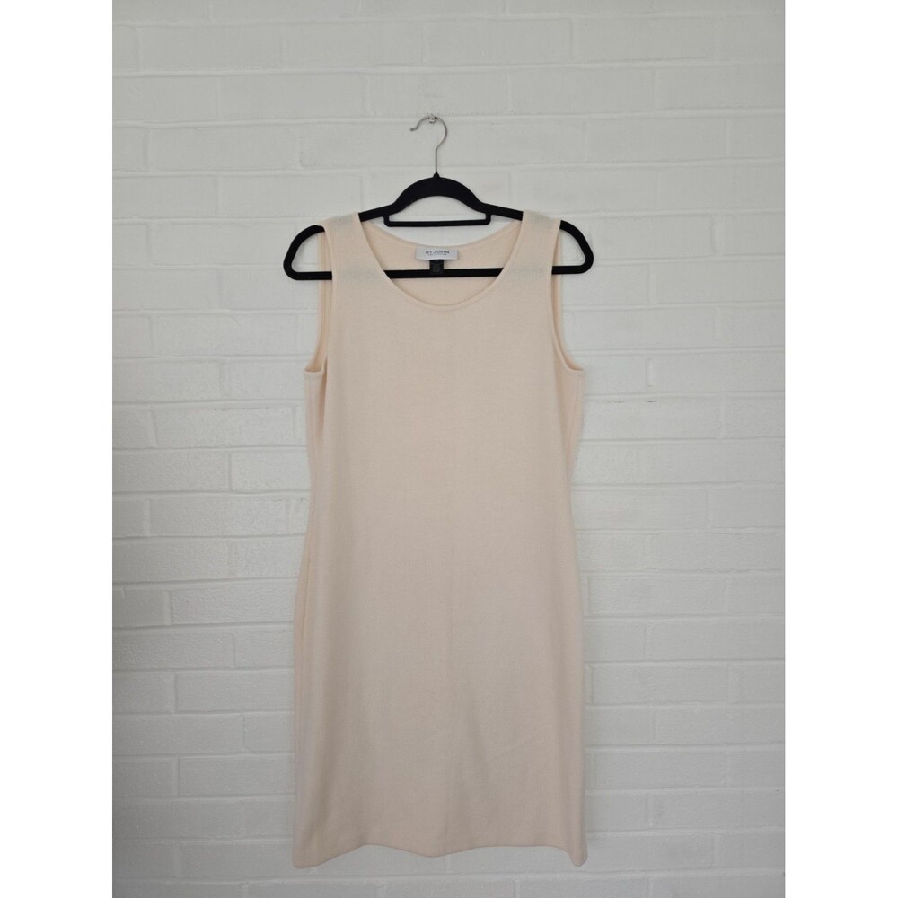 St. John Collection Sleeveless Knit Dress Size 10 Wool Rayon